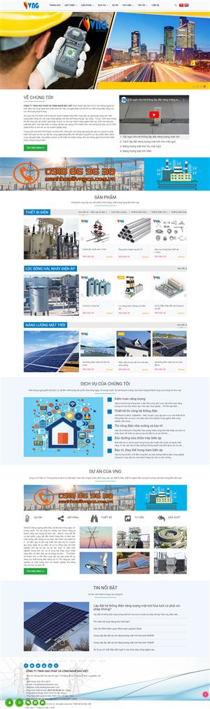 Mẫu trang web điện - điện năng lượng mặt trời