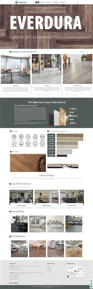 Mẫu website sản xuất và kinh doanh ván sàn gỗ Vietfloors