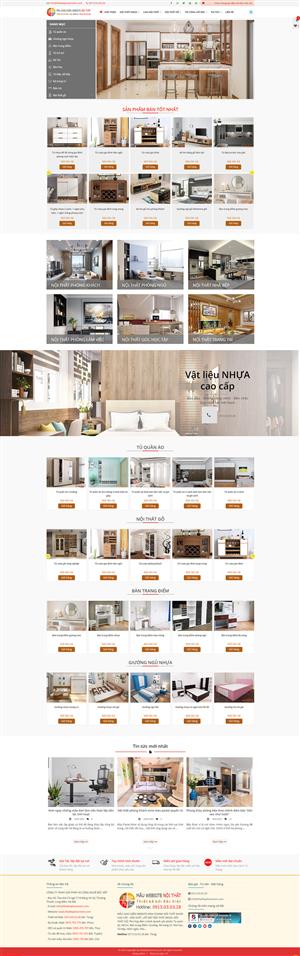 Mẫu thiết kế website nội thất đẹp - chuyên nghiệp