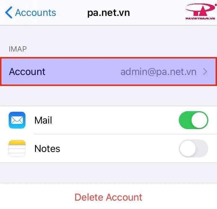Thiết lập tài khoản Email trên iOS (iPhone/iPad) - ảnh 10